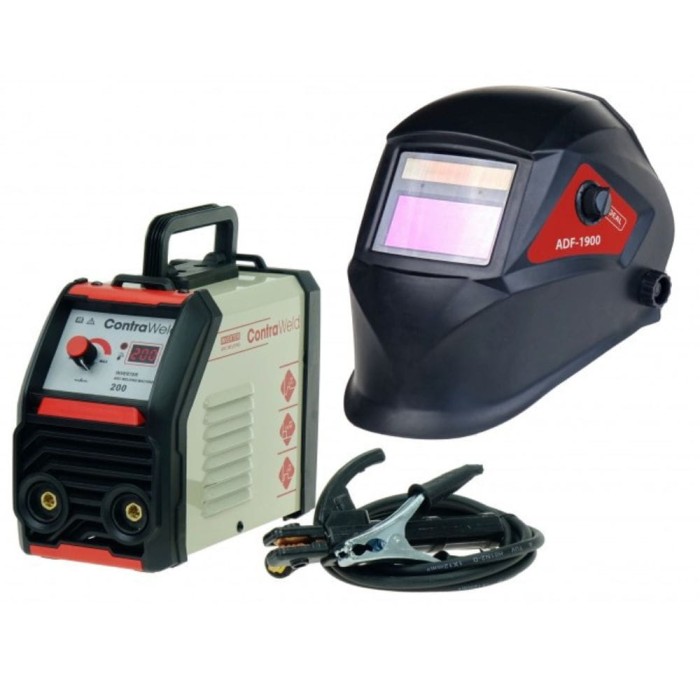 ContraWeld 200A + przyłbica spawarka inwertorowa elektrodowa w komplecie z przylbica.jpg