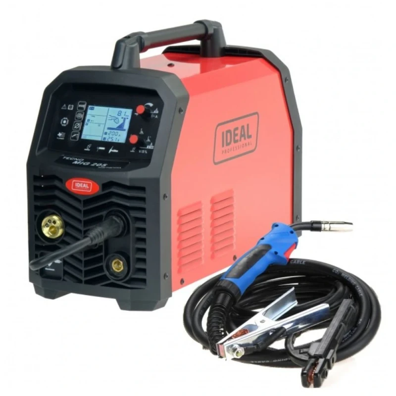 TECNO MIG 205 LCD MIG TIG MMA SYNERGIC 4x4